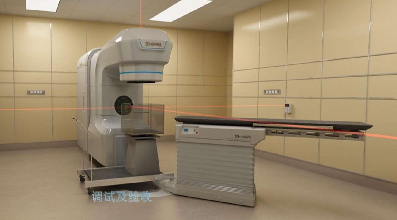肿瘤放疗中心工程建设三维动画-医学放疗设备工作原理动画演示