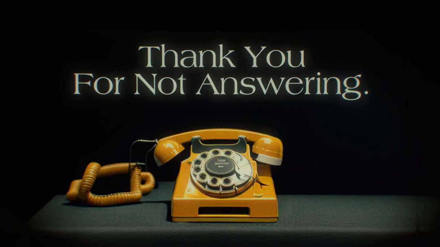 AIGC创意视频《感谢你没有回答》