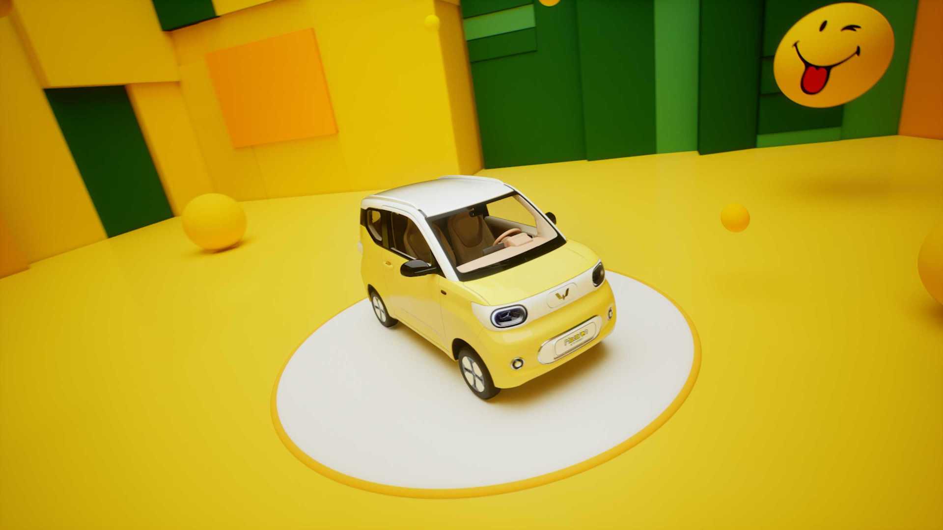 五菱 x Smiley Mini EV Macaron马卡龙 新车功能点视频