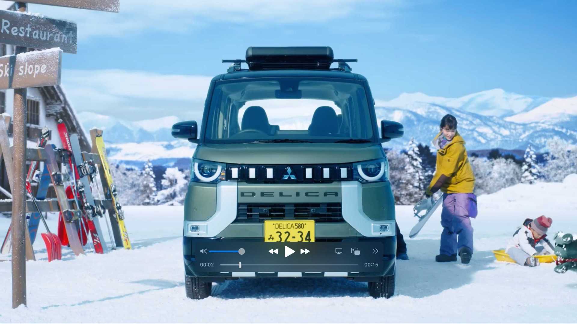 和小狗一起开启暖冬户外之旅～日本三菱Delica Mini最新冬日广告