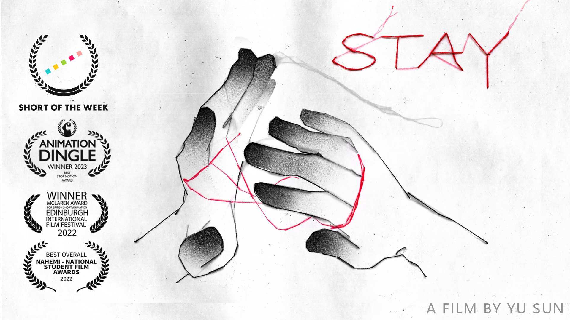 国际获奖刺绣动画短片《Stay》