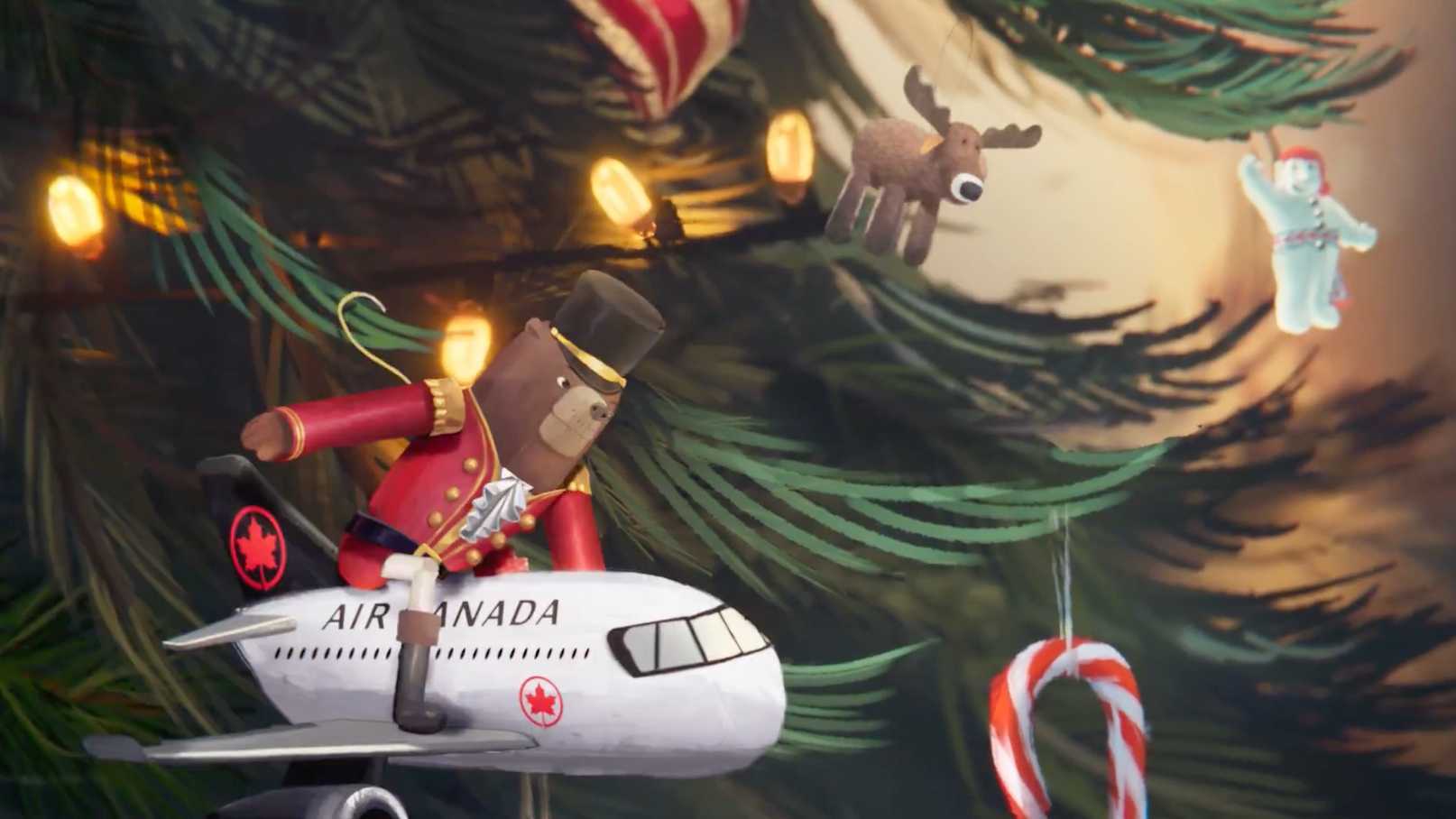 加拿大航空温馨治愈圣诞广告《从前有一棵树》