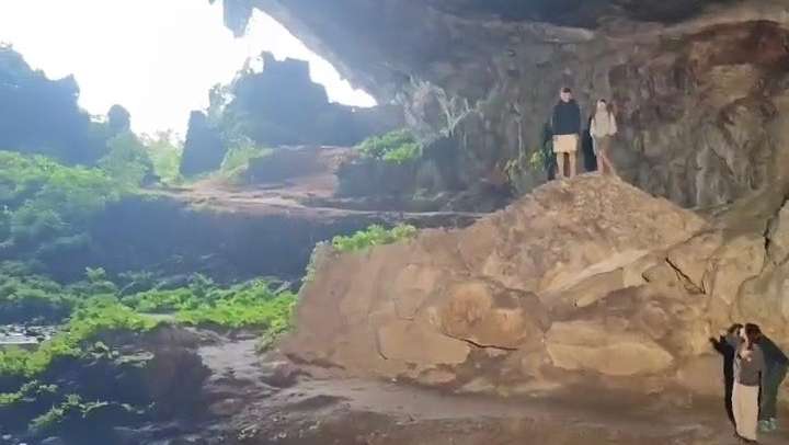 岩洞拍摄实况