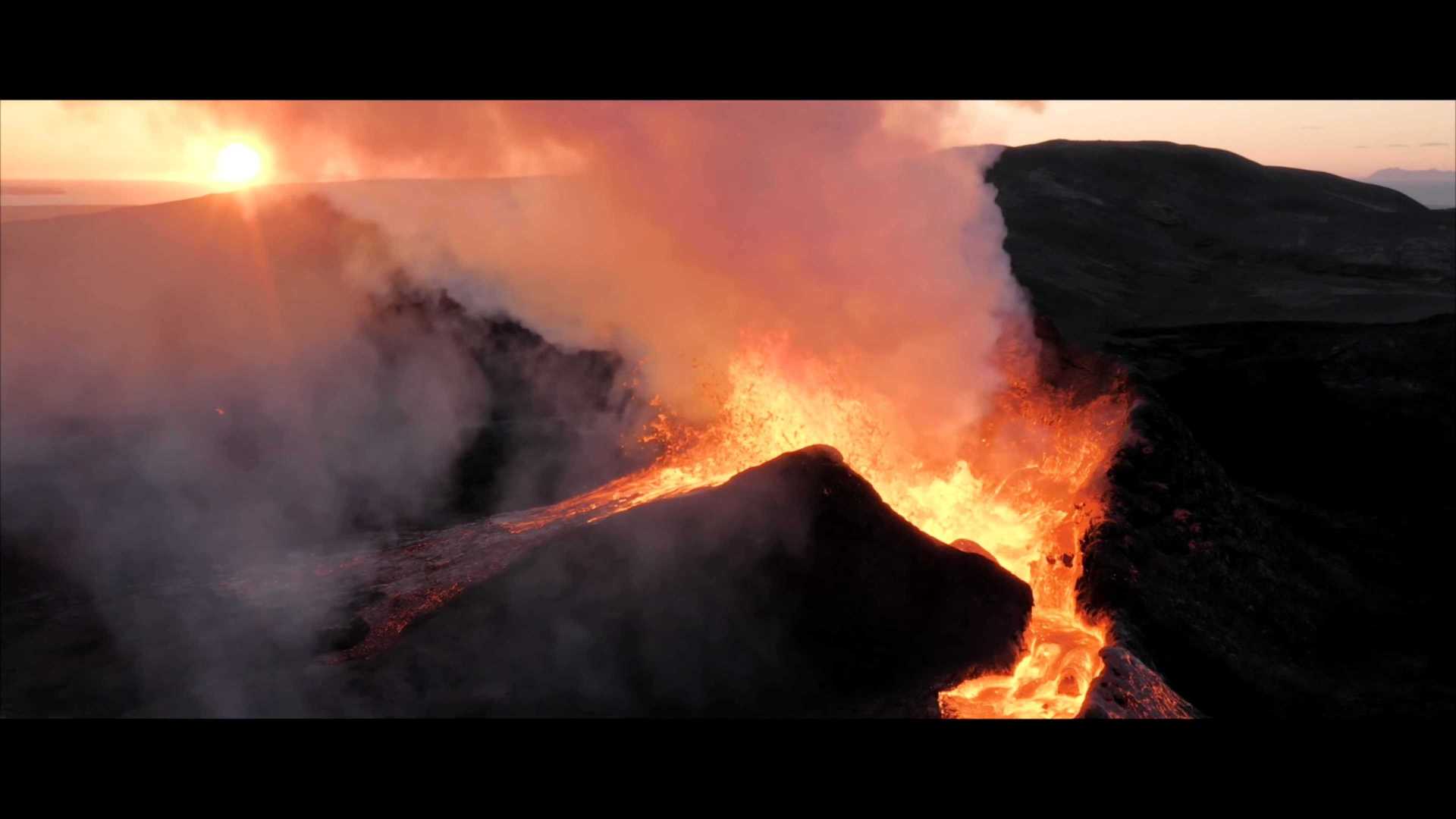 火山爆发-大疆第一视角