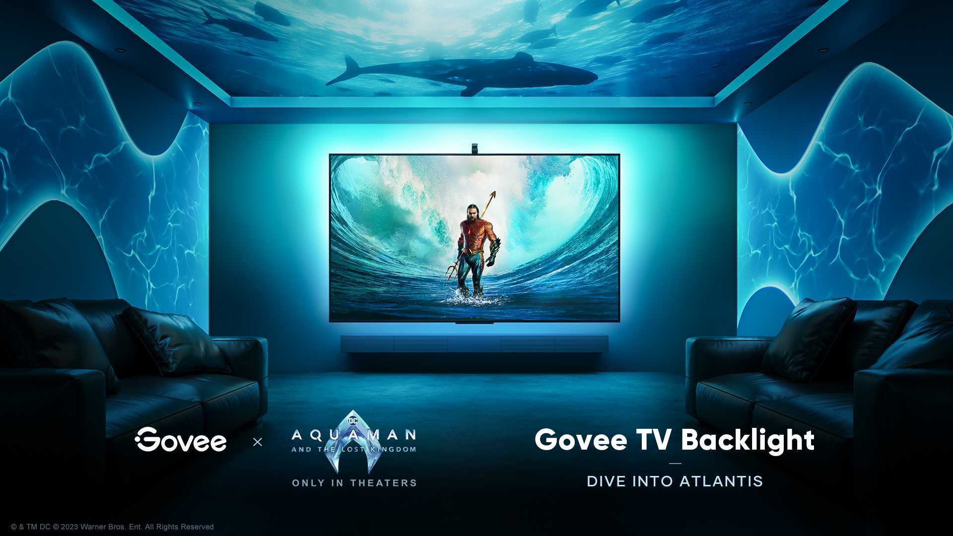 Aquaman 2 X Govee 《海王2》联名电视氛围灯带