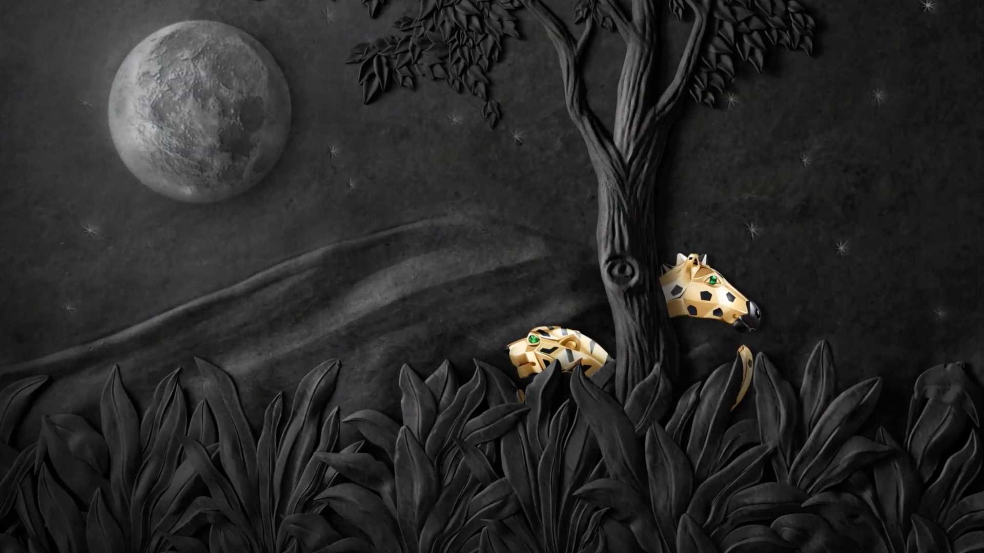 卡地亚珠宝广告《隐藏与别致——讲述狂野的故事》