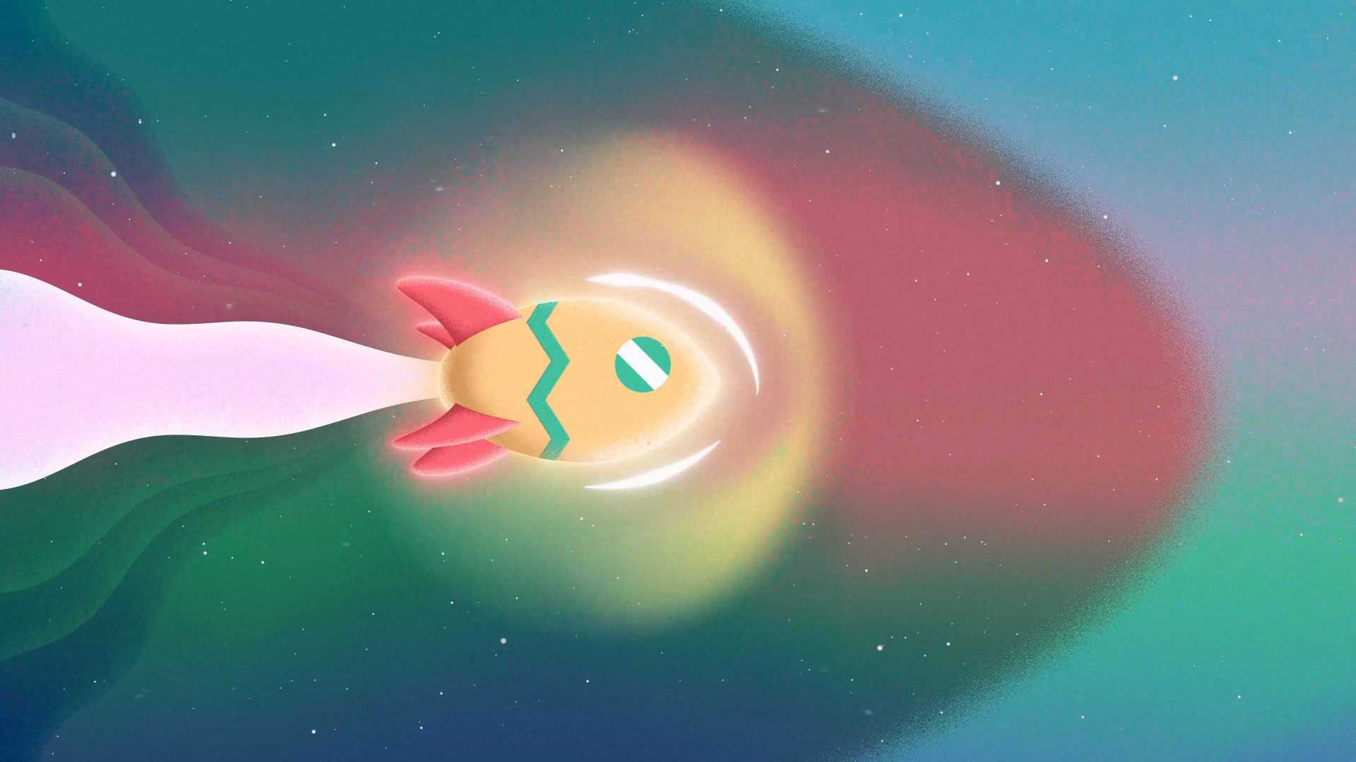 火箭飞跃15秒 MG二维动画