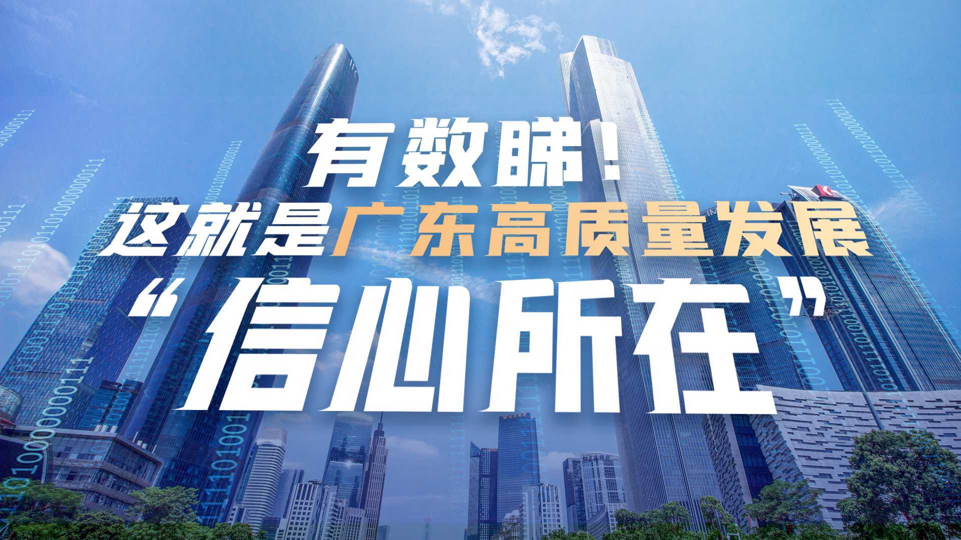 【数据动画视频】广东高质量发展的“信心所在“
