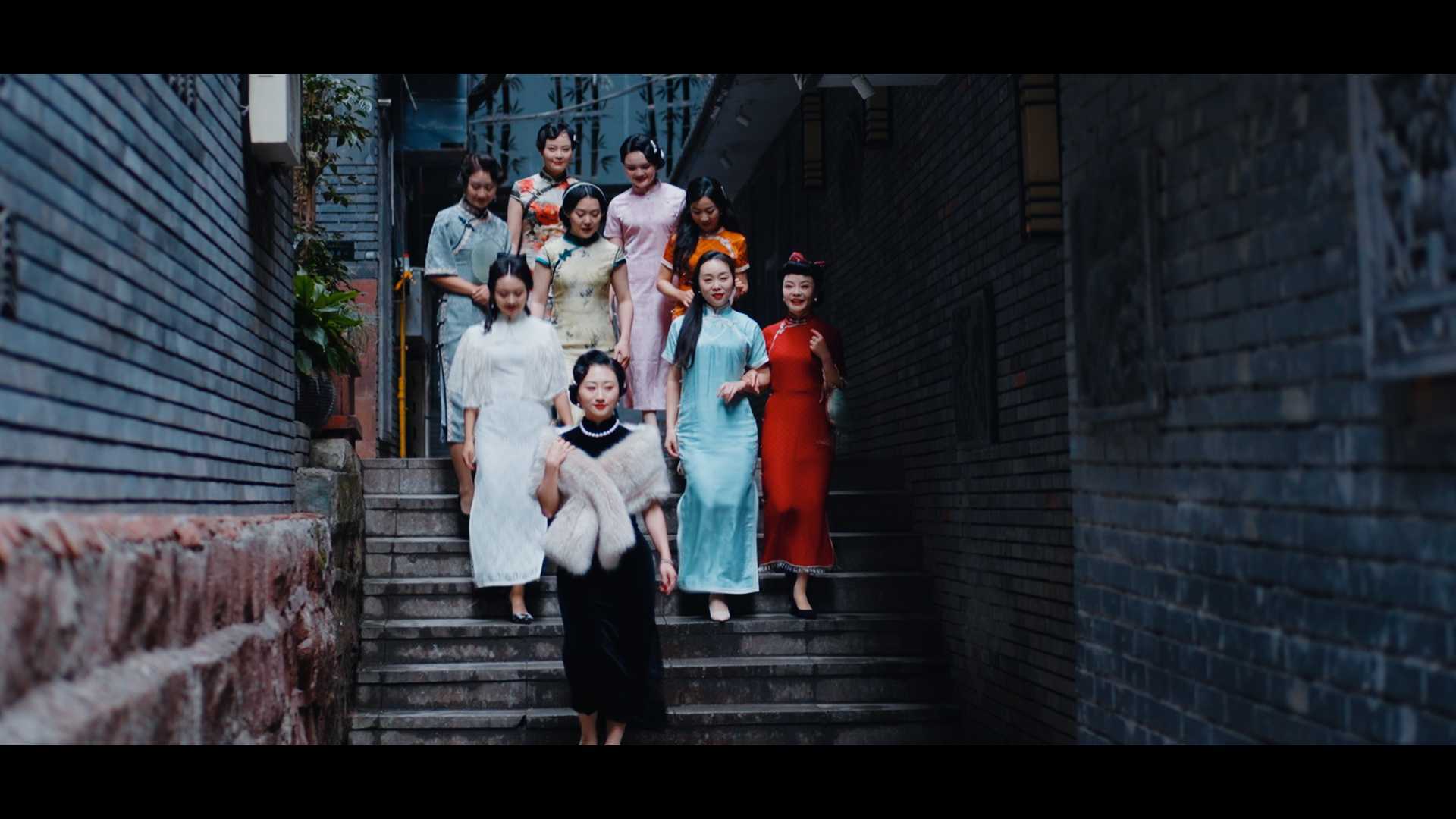 美女中式国风旗袍秀