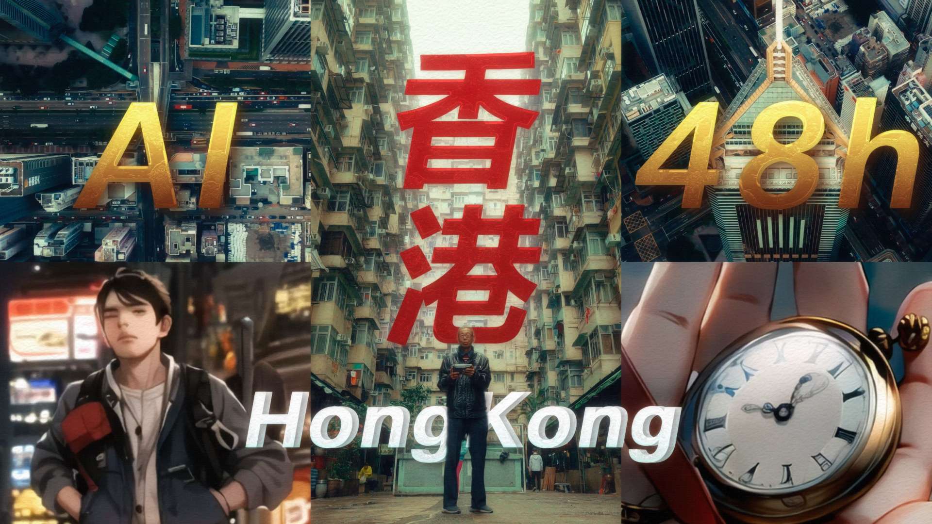【AI、香港、48h】48h内将自己化为AI人物，用索尼FX30穿越香港！