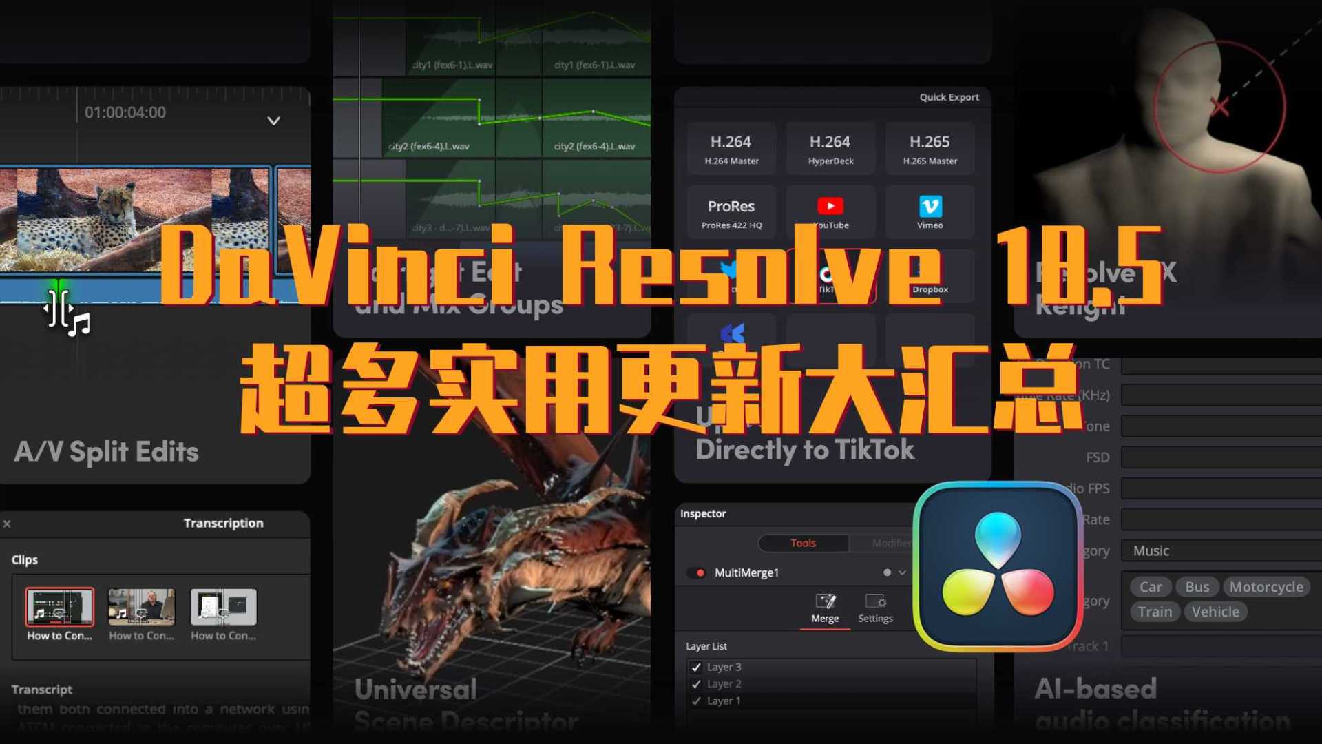 DaVinci Resolve 18.5超多实用更新大汇总 2023 Updat