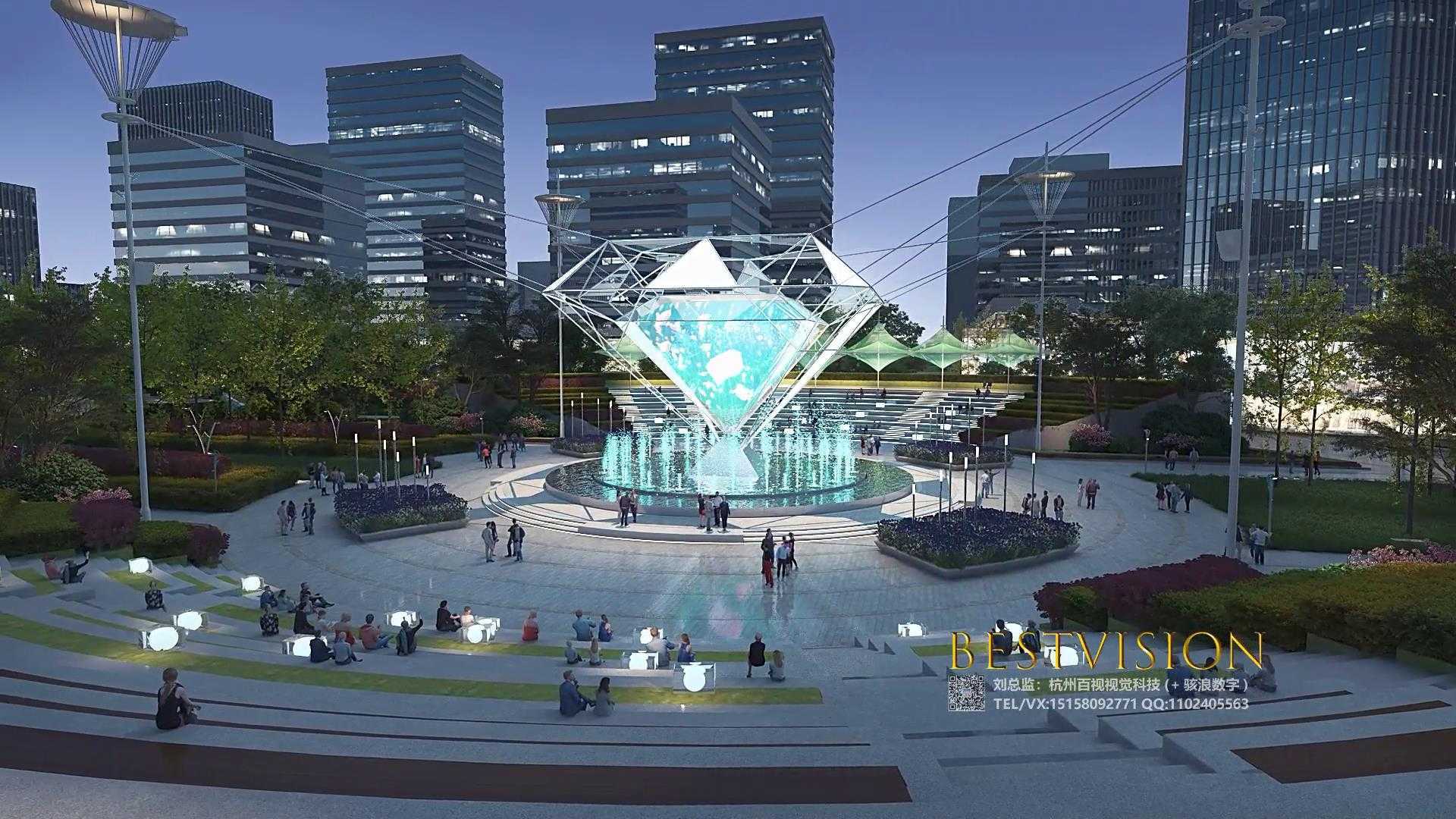 杭州亚运公园规划设计动画-杭州美院风景建筑设计