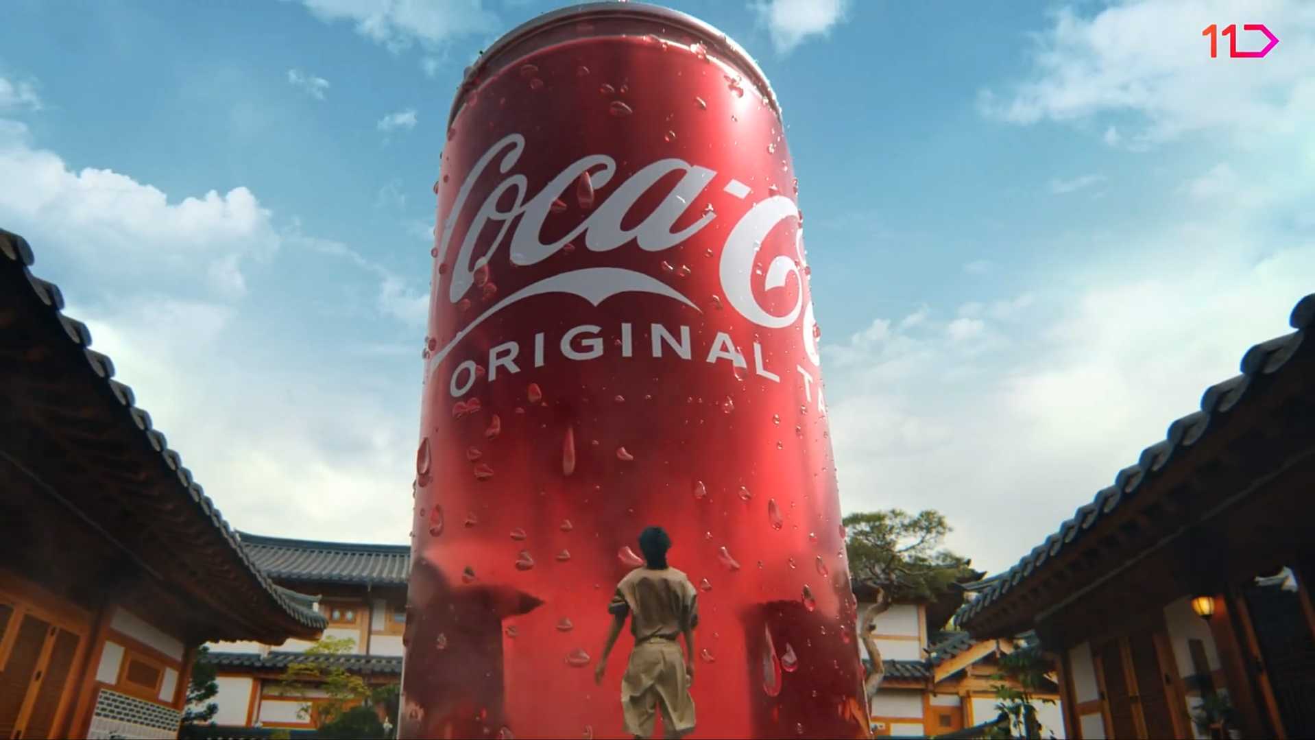 韩国可口可乐创意广告《从天而降》