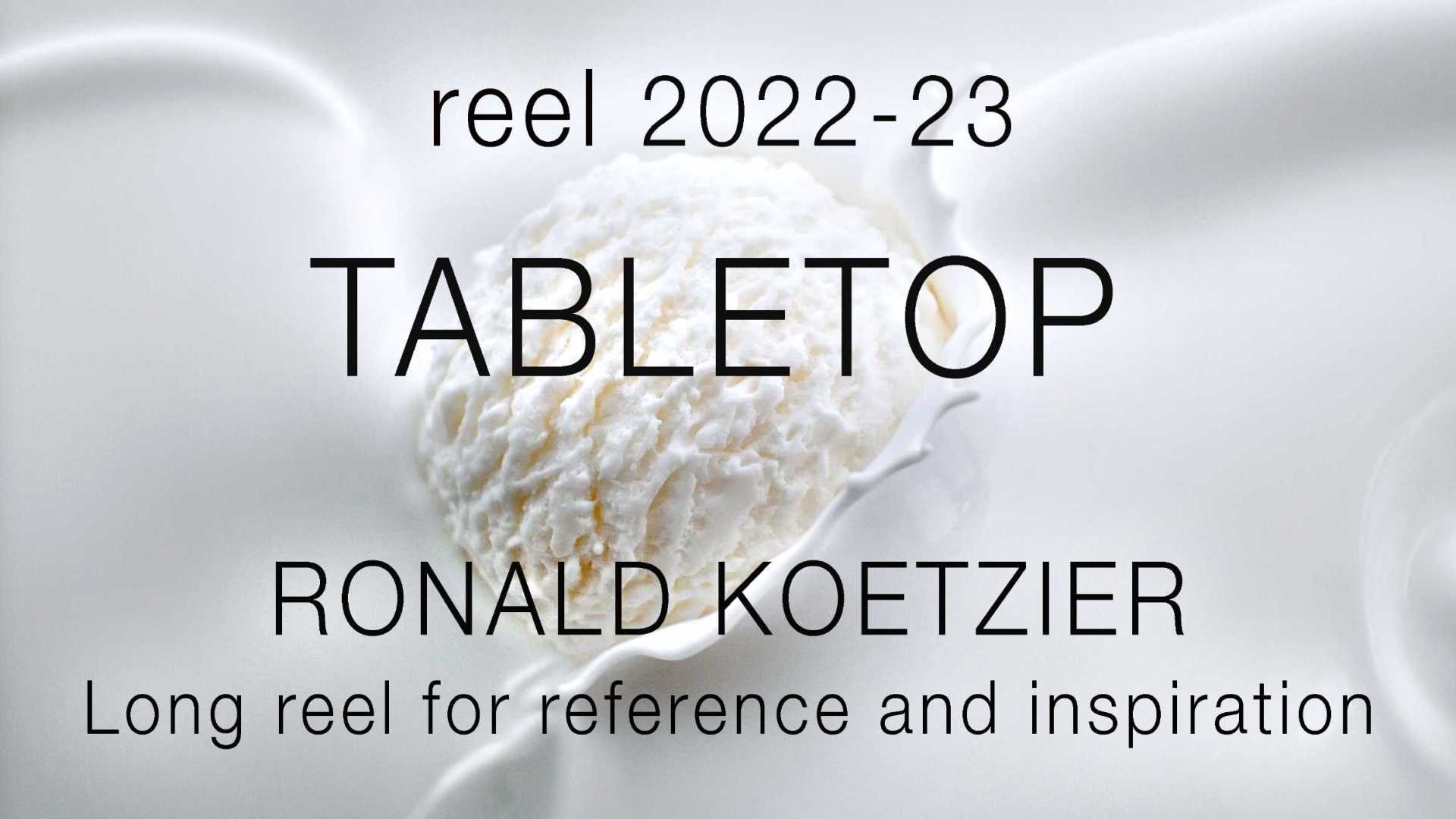 TABLETOP master reference reel 2022-2023