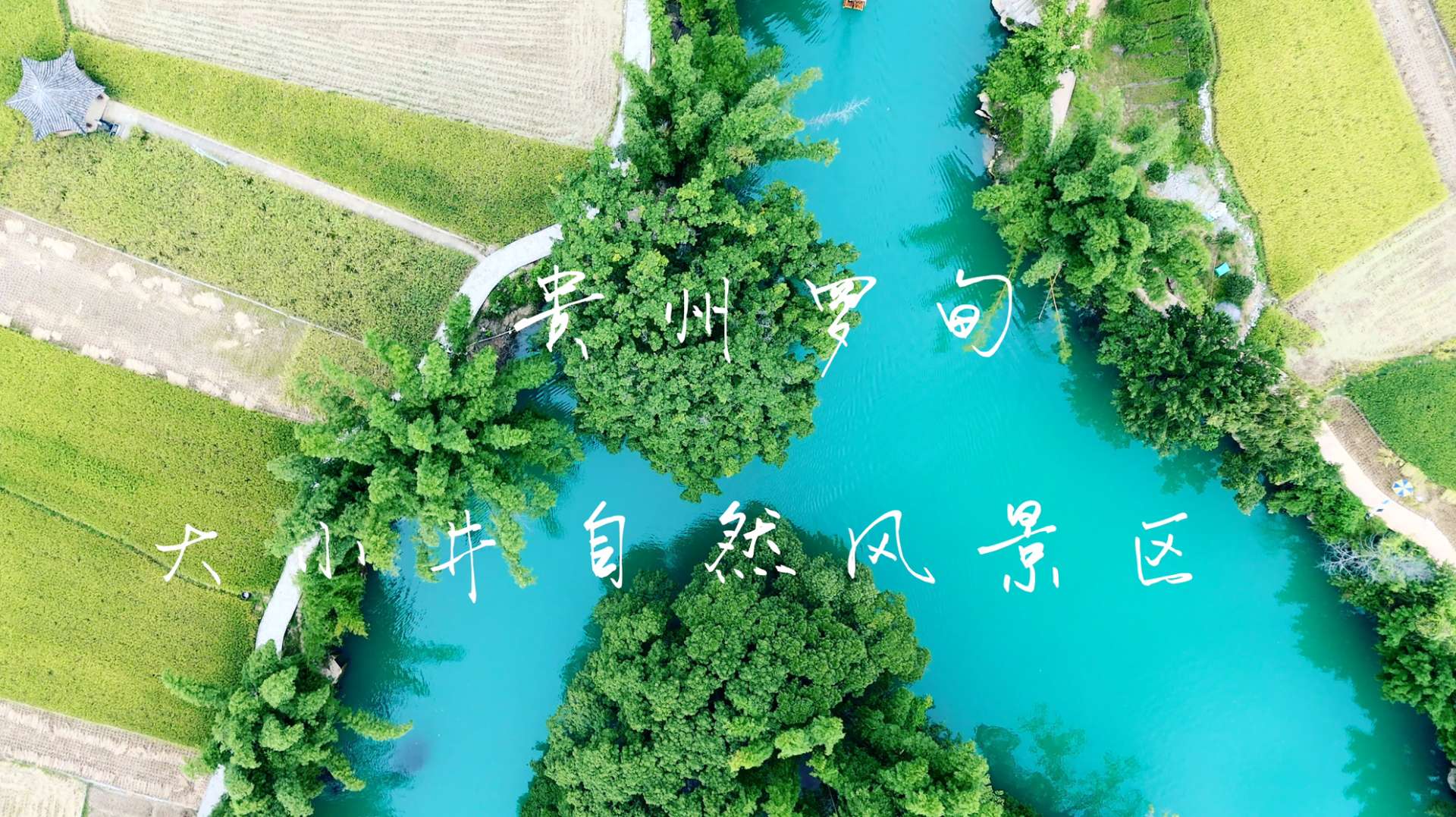 这蓝绿的水，怎能不惹人喜爱。这里是位于贵州罗甸的大小井自然风景区