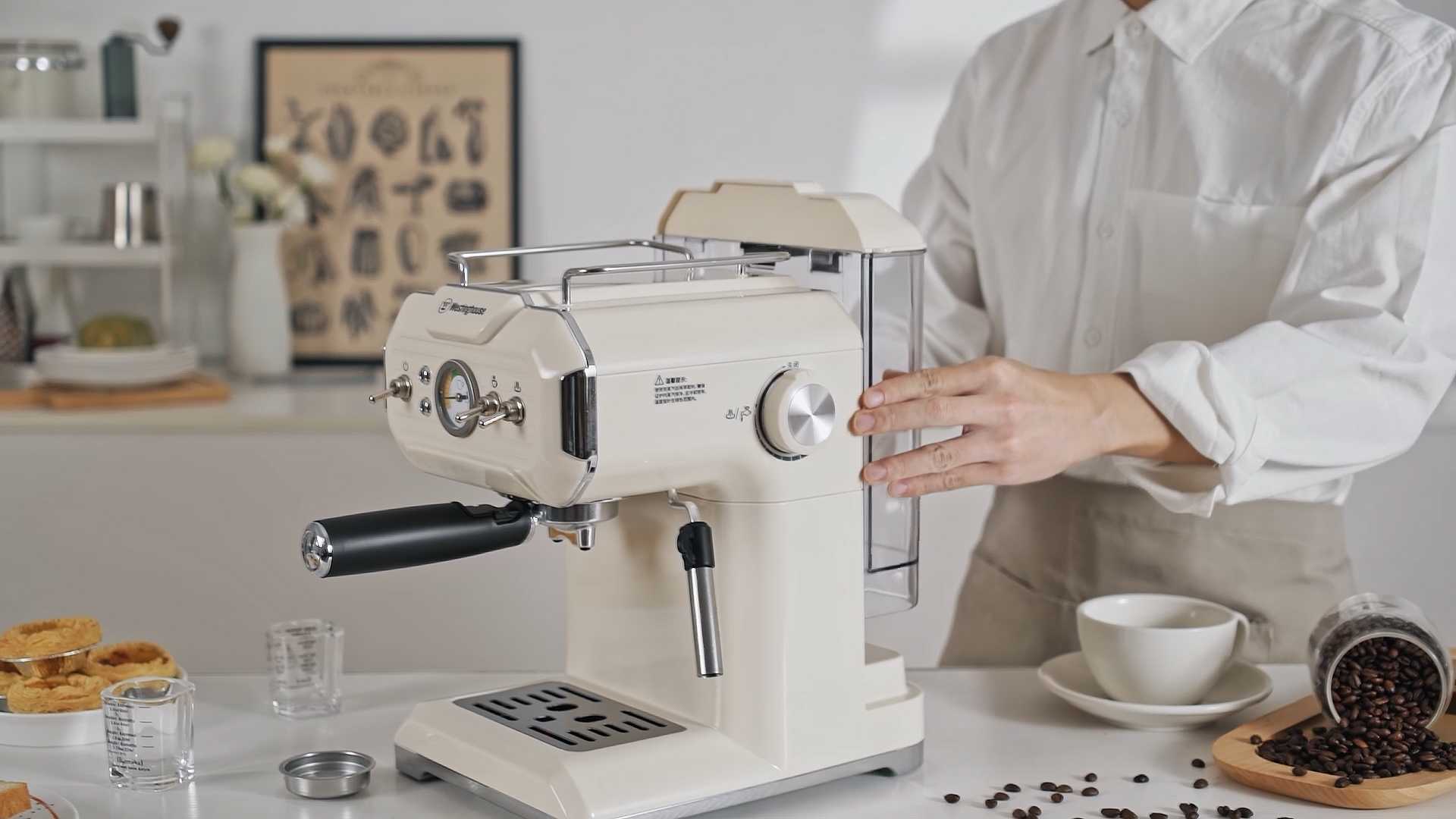 Westinghouse丨西屋复古家用咖啡机丨电商视频