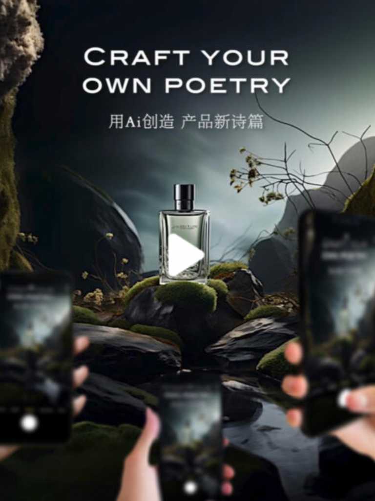 Ai创作｜一镜到底概念香水广告