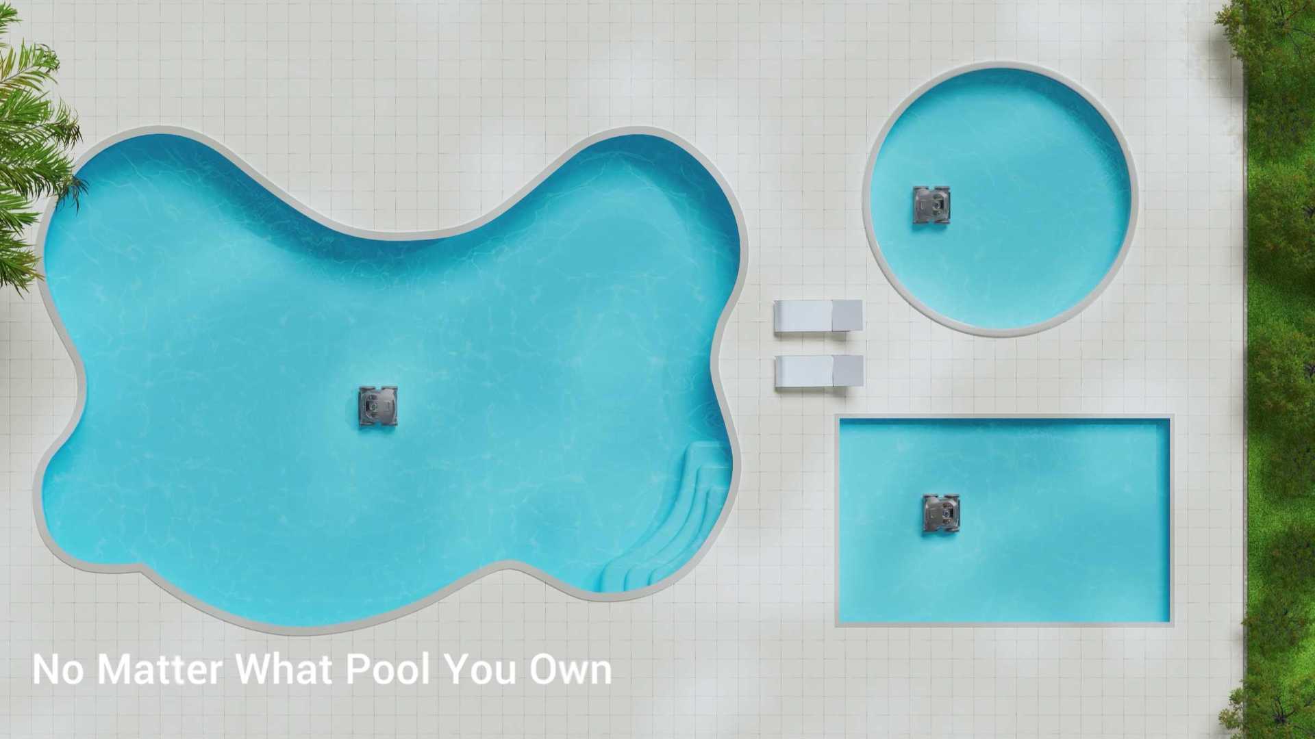 泳池机器人三维产品案例_