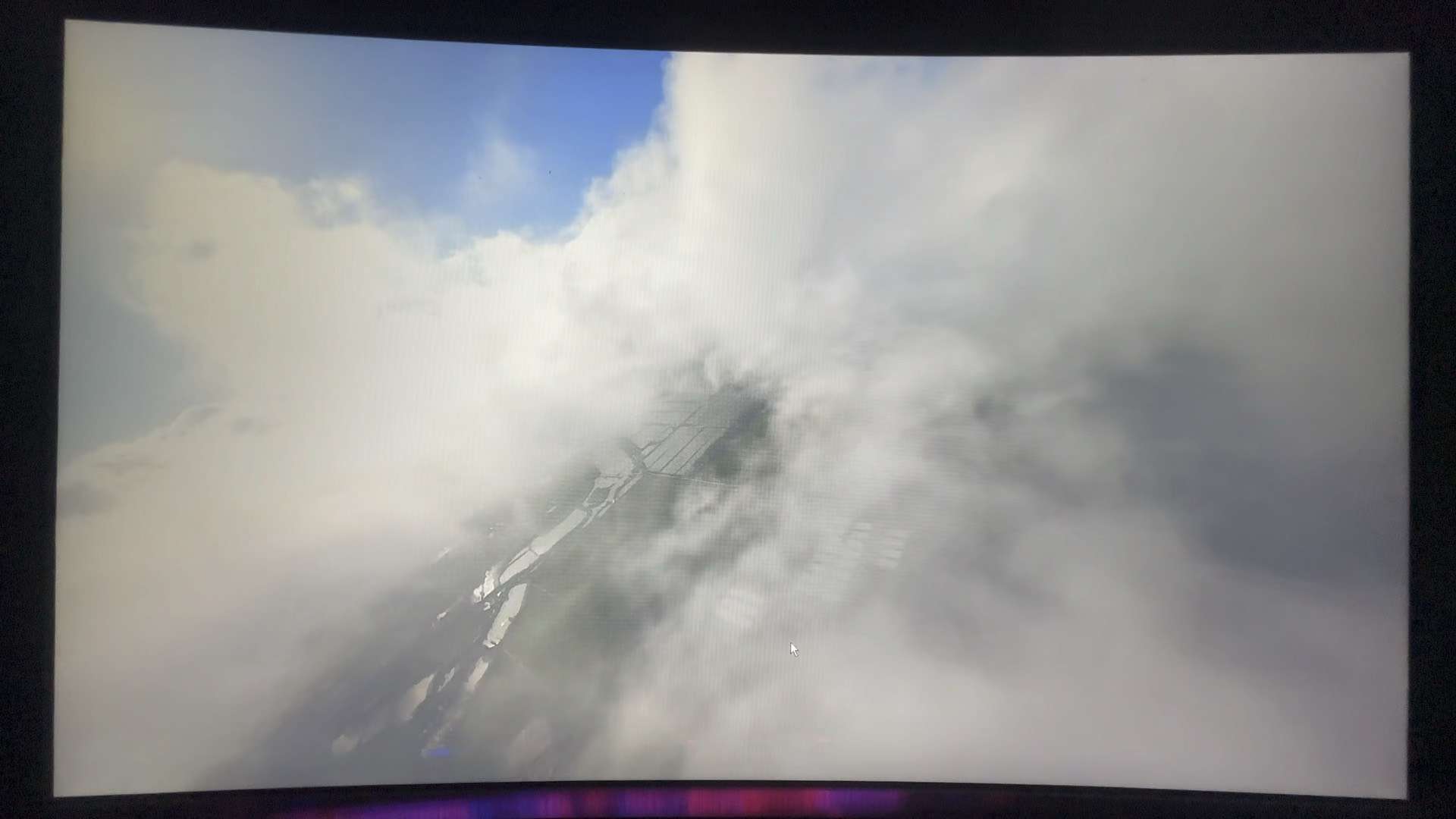 穿越机航拍云层穿云