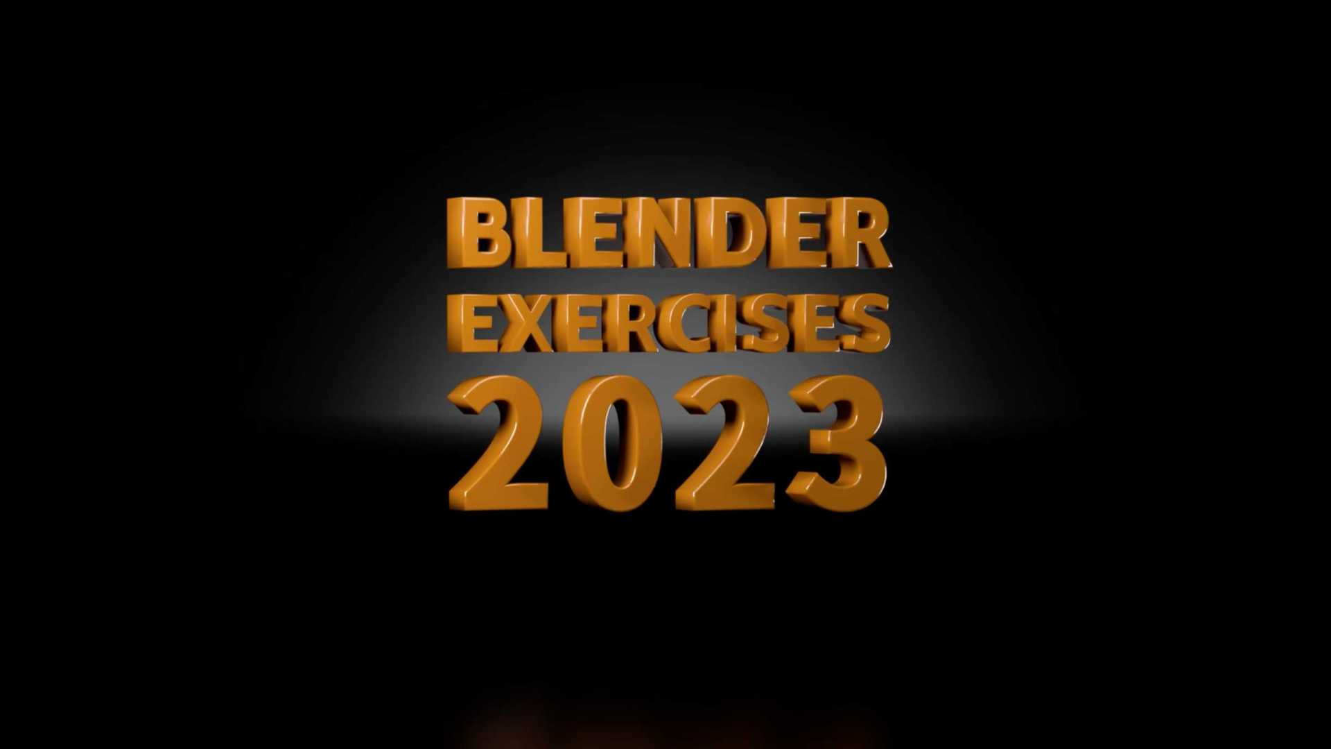 Blender exercises 2023