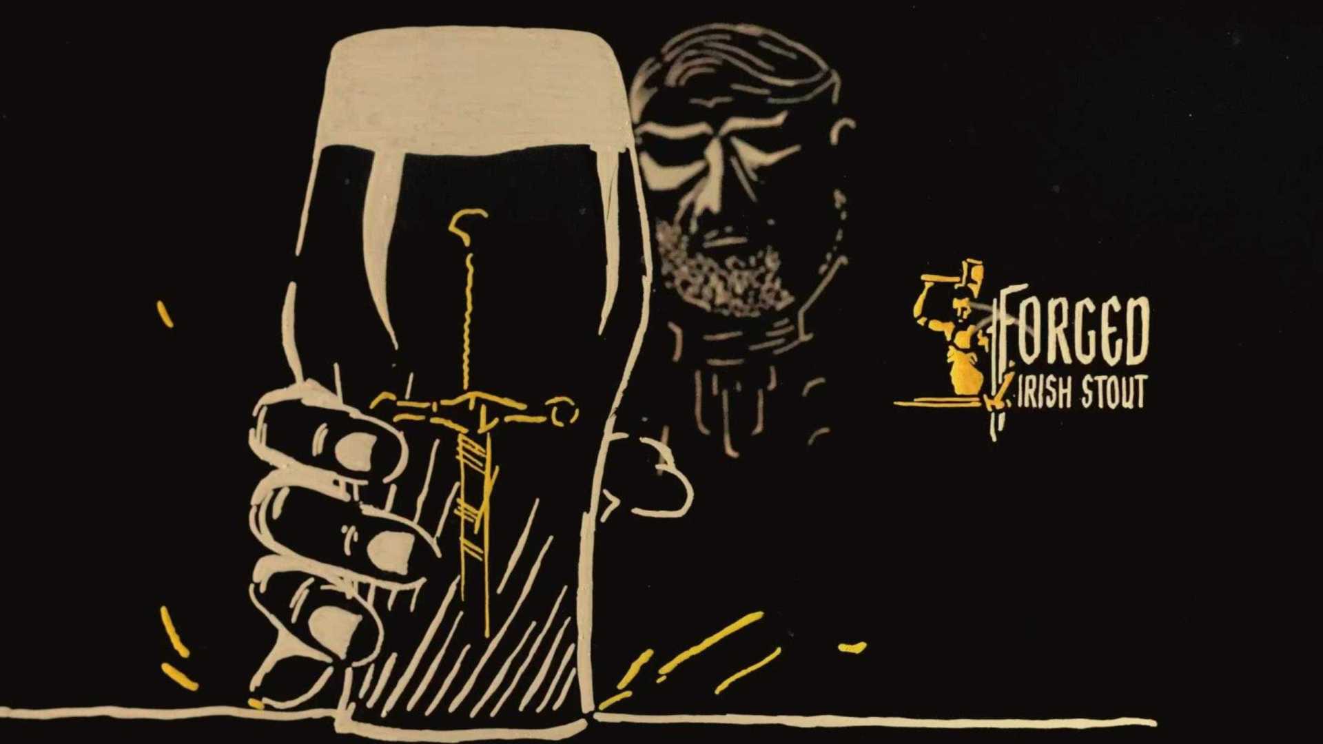 精美的逐帧动画！爱尔兰黑啤酒品牌广告