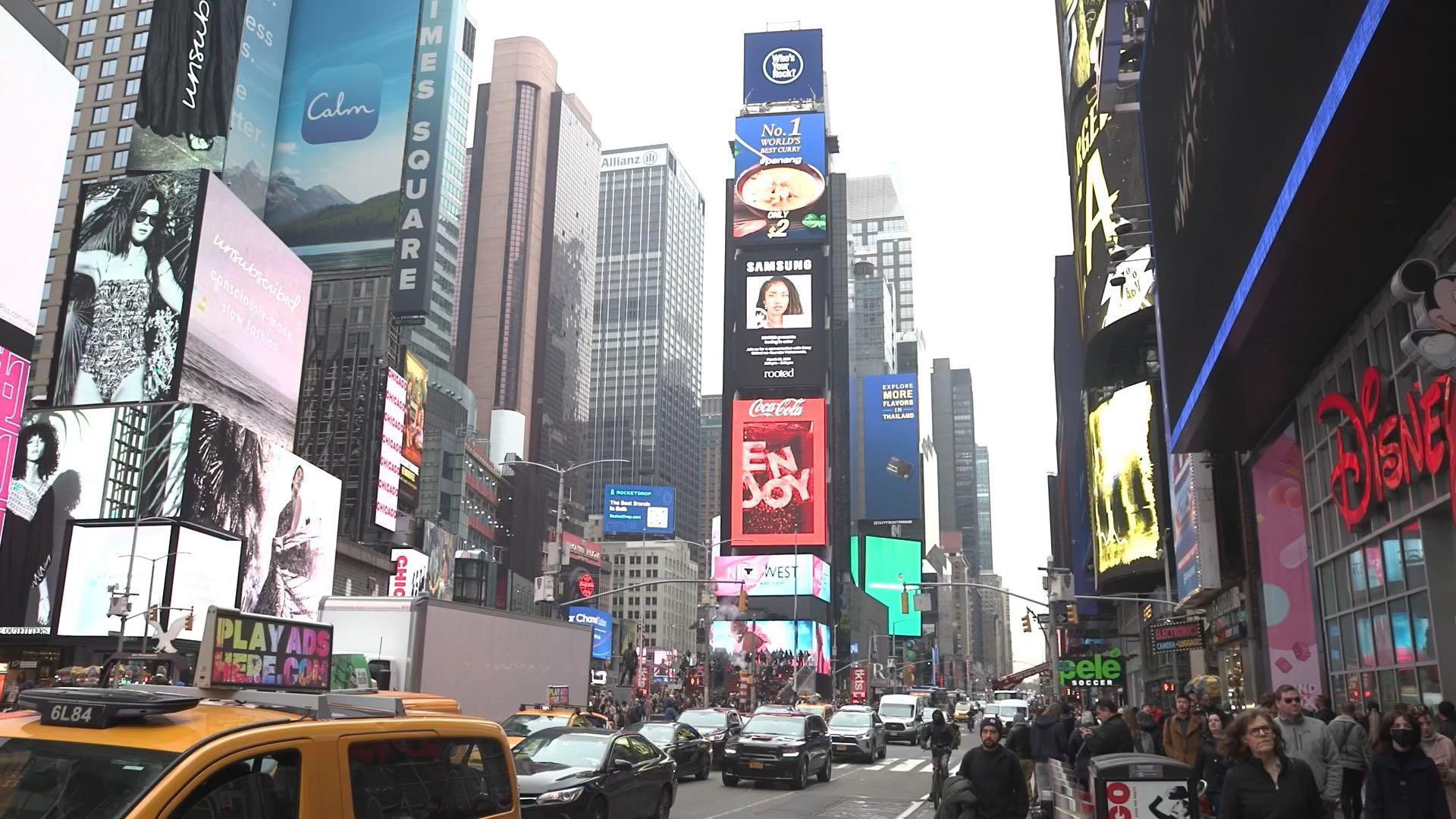 #一二传媒 #MiFi大屏 路透社大屏 #纽约时代广场大屏一二映像