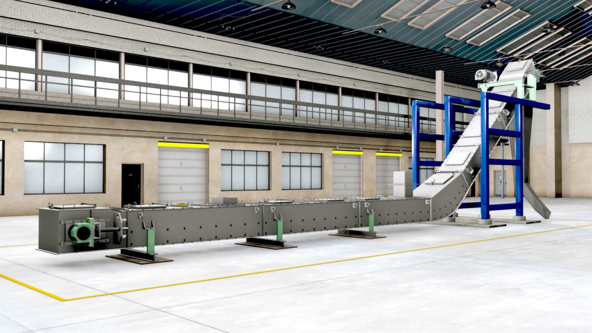 运输机工业生产线机械机床设备演示工艺流程模拟3D三维动画制作公司