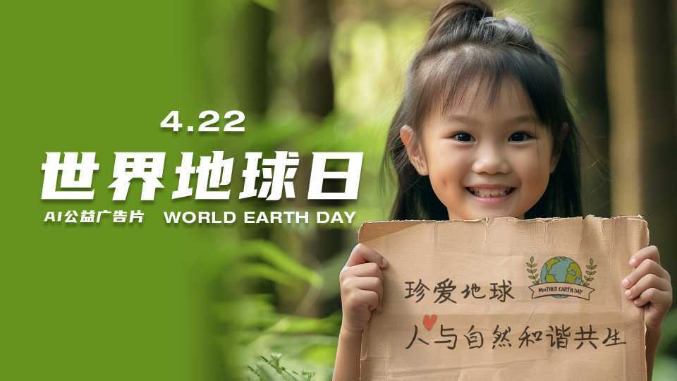 AI公益广告片4.22世界地球日