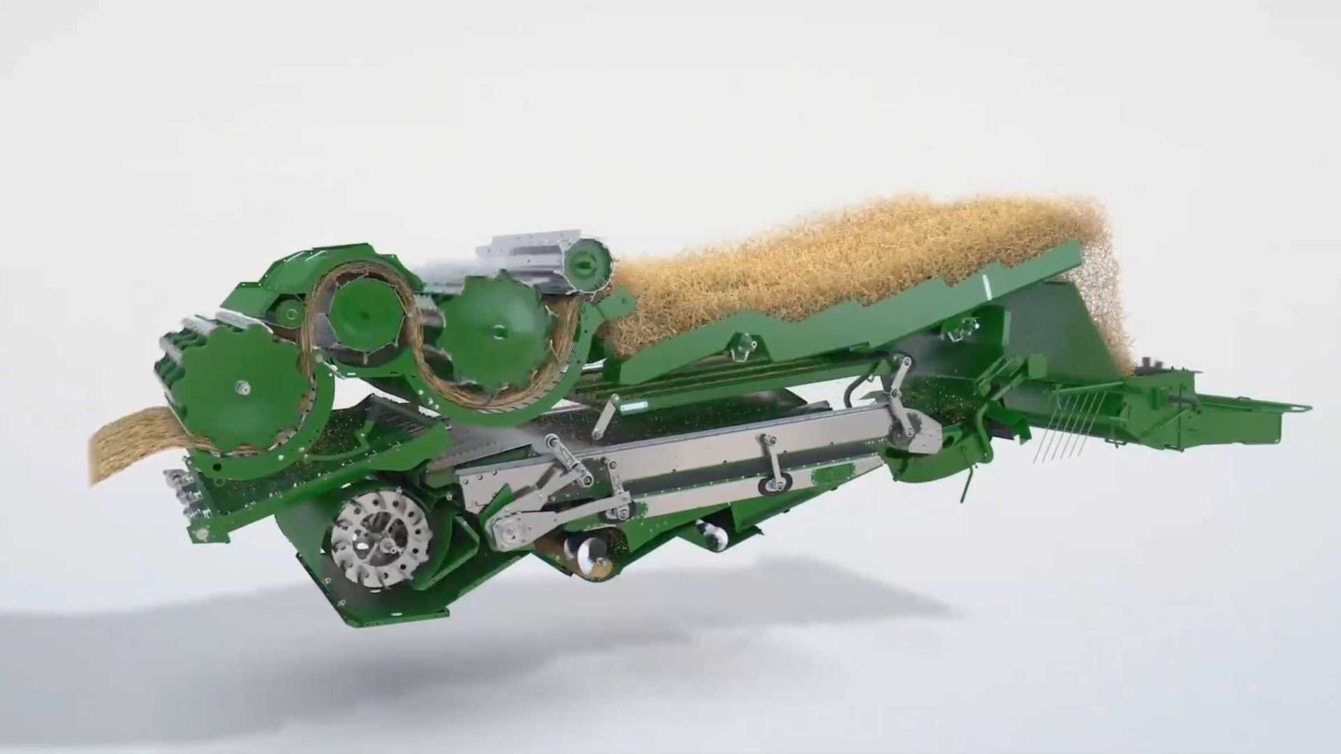 农业水稻小麦收割机机械机床演示流程模拟讲解3D三维动画制作视频公司易扬视觉设计