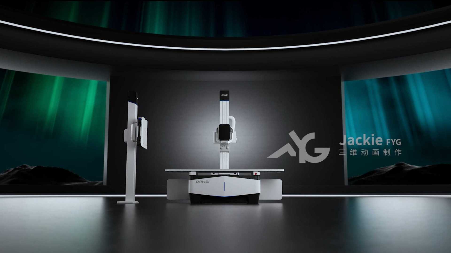 《医用X光线检测器》产品三维动画