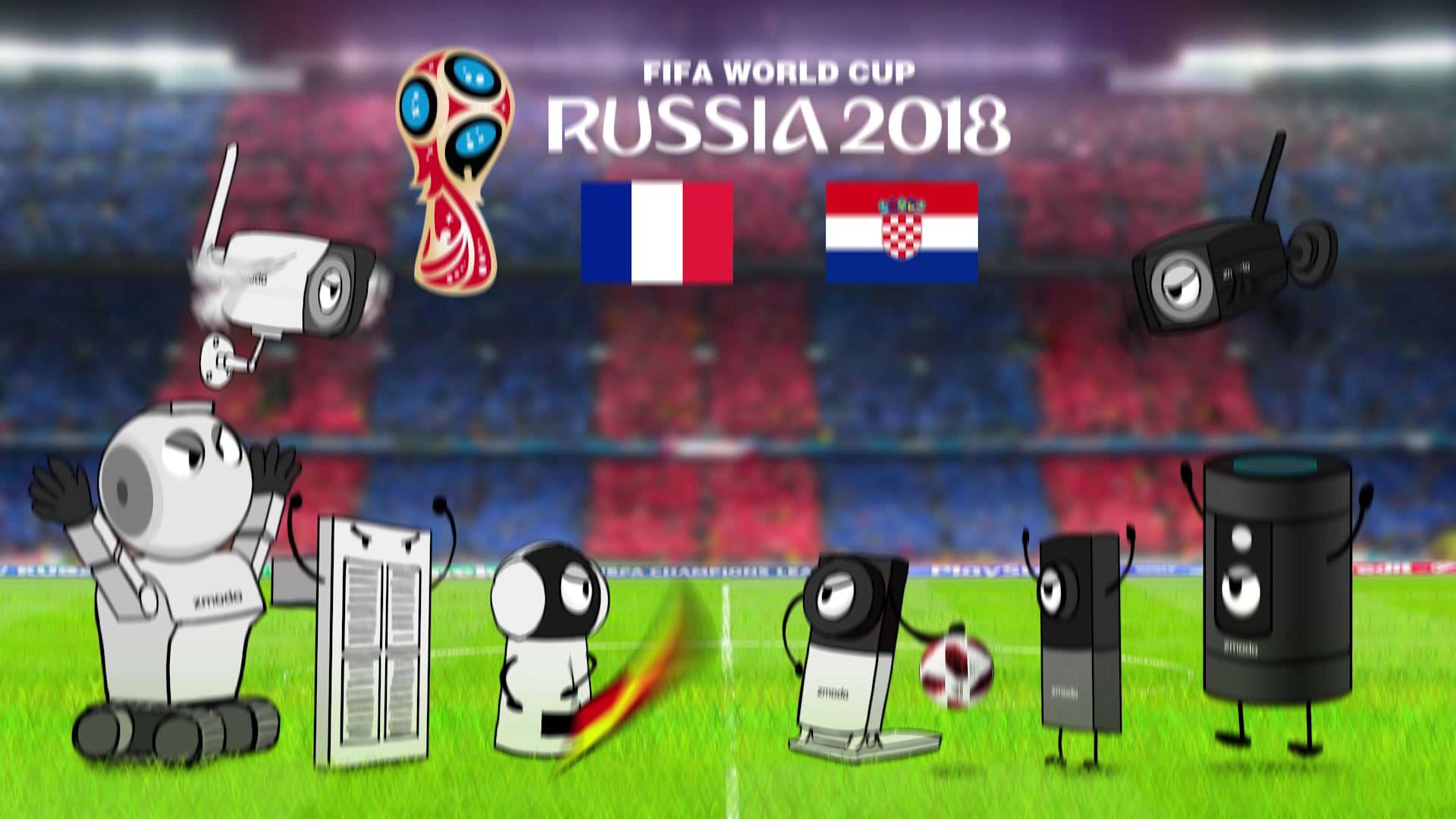 2016 俄罗斯世界杯  电子监控拟人化  动画短片