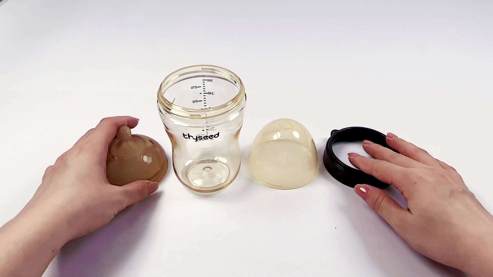 PPSU奶瓶安装方法（不含重力球）