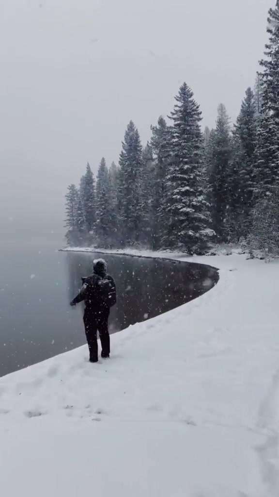 冬季限定，蒙大拿美丽雪景