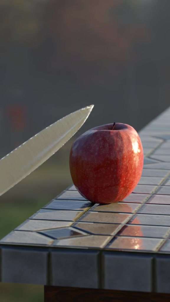 苹果与刀接触，这次的变化你猜到了吗