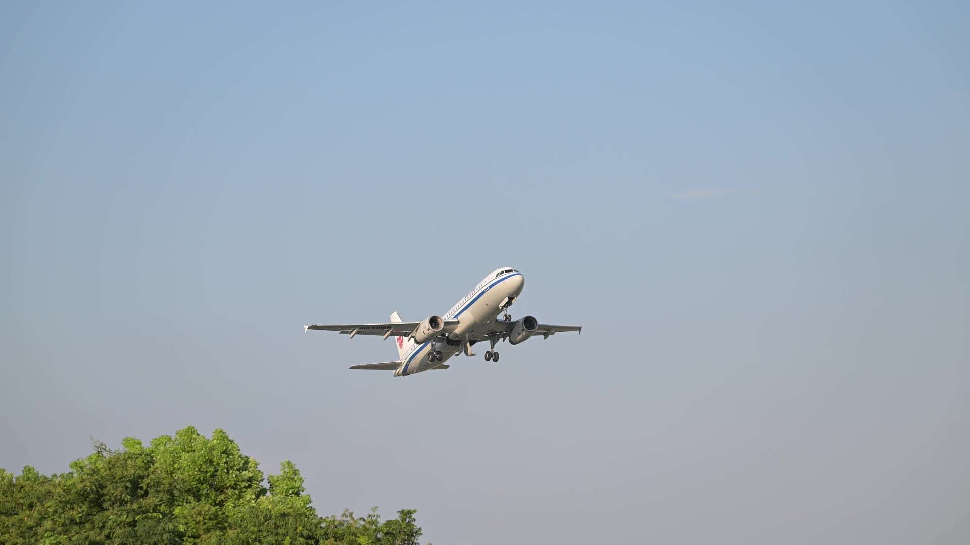 萧山机场-幸福翼公园-飞机起飞