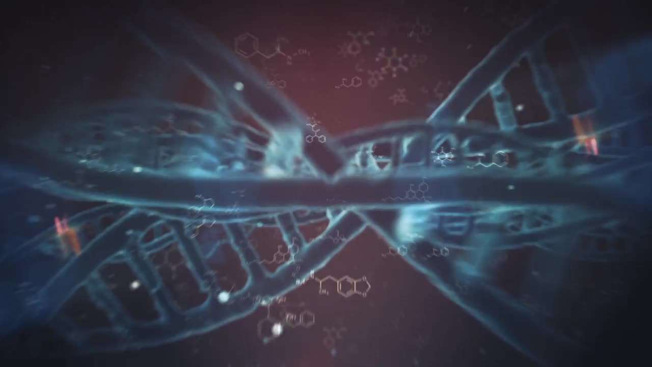 AE模板|专业动态DNA医疗动画标题展示高科技技术医疗预告片片头