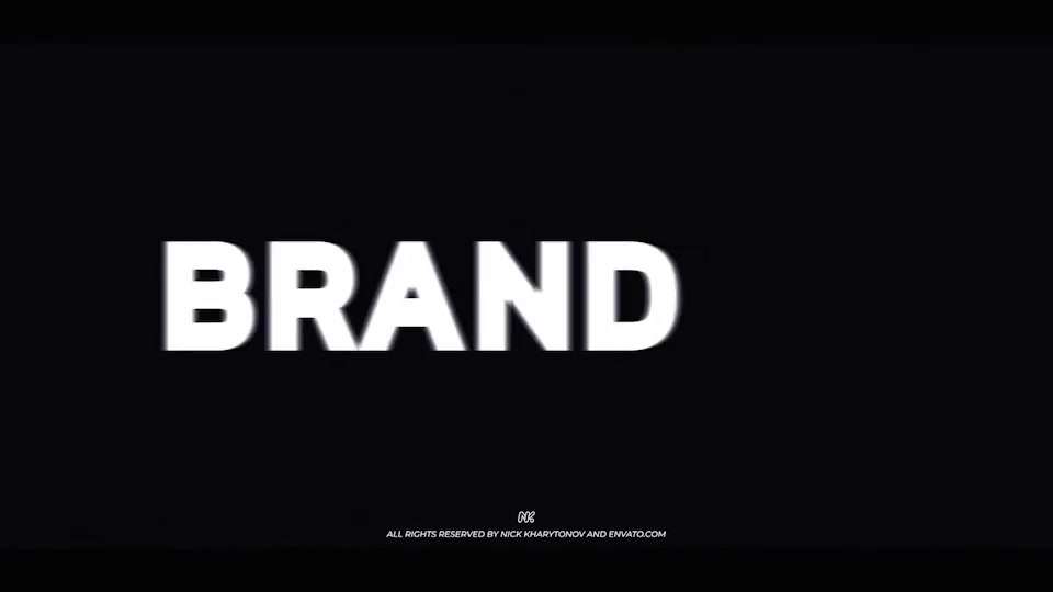 AE模板 | 黑白时尚动态标题开场宣传图片文字排版片头