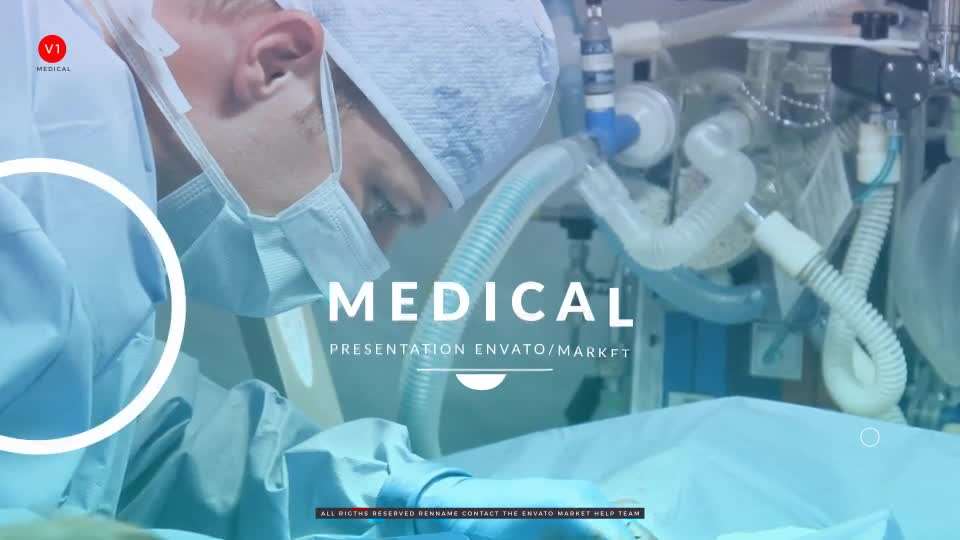 AE模板 | 专业动态简单动画标题介绍医疗团队医学研讨宣传片