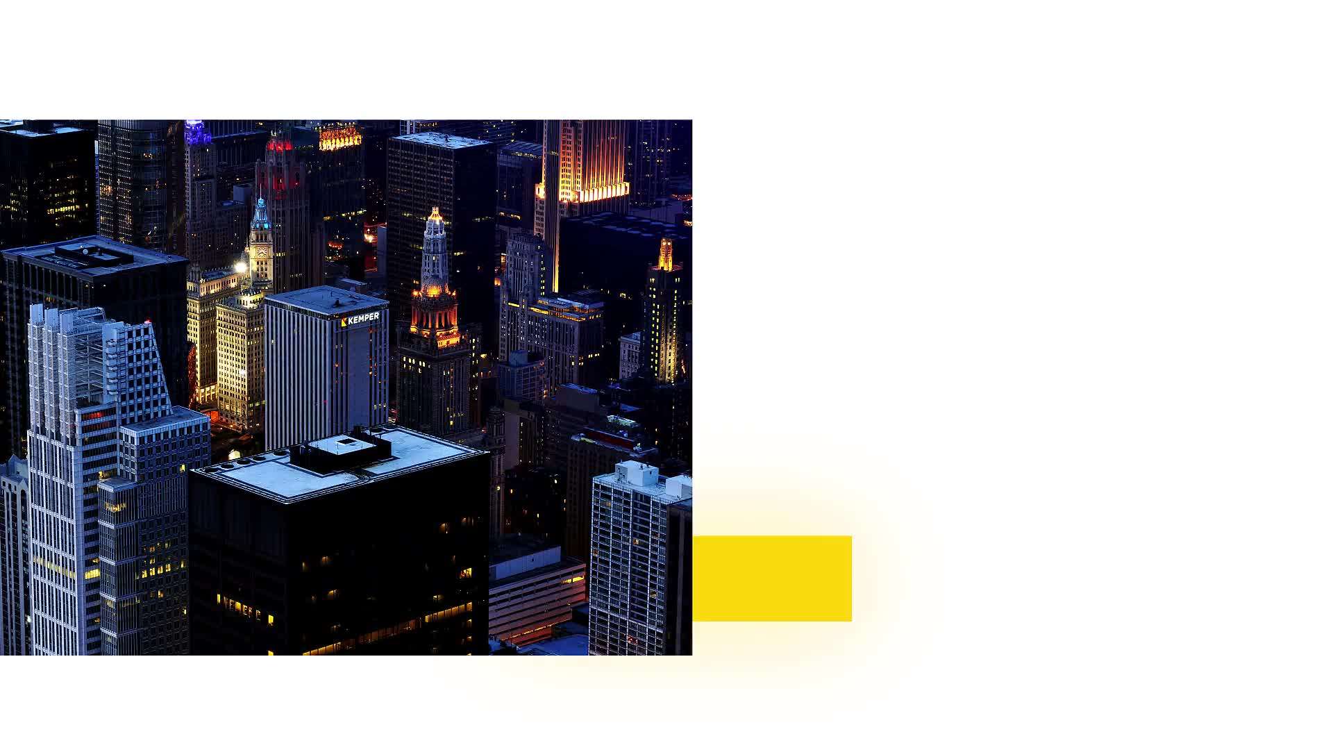 AE模板 | 优雅动态城市背景房地产新品发布场景标题排版广告片头