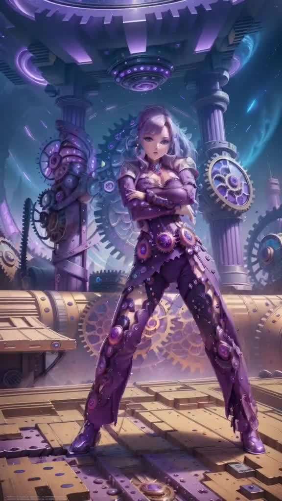 AI之星际紫色舞蹈