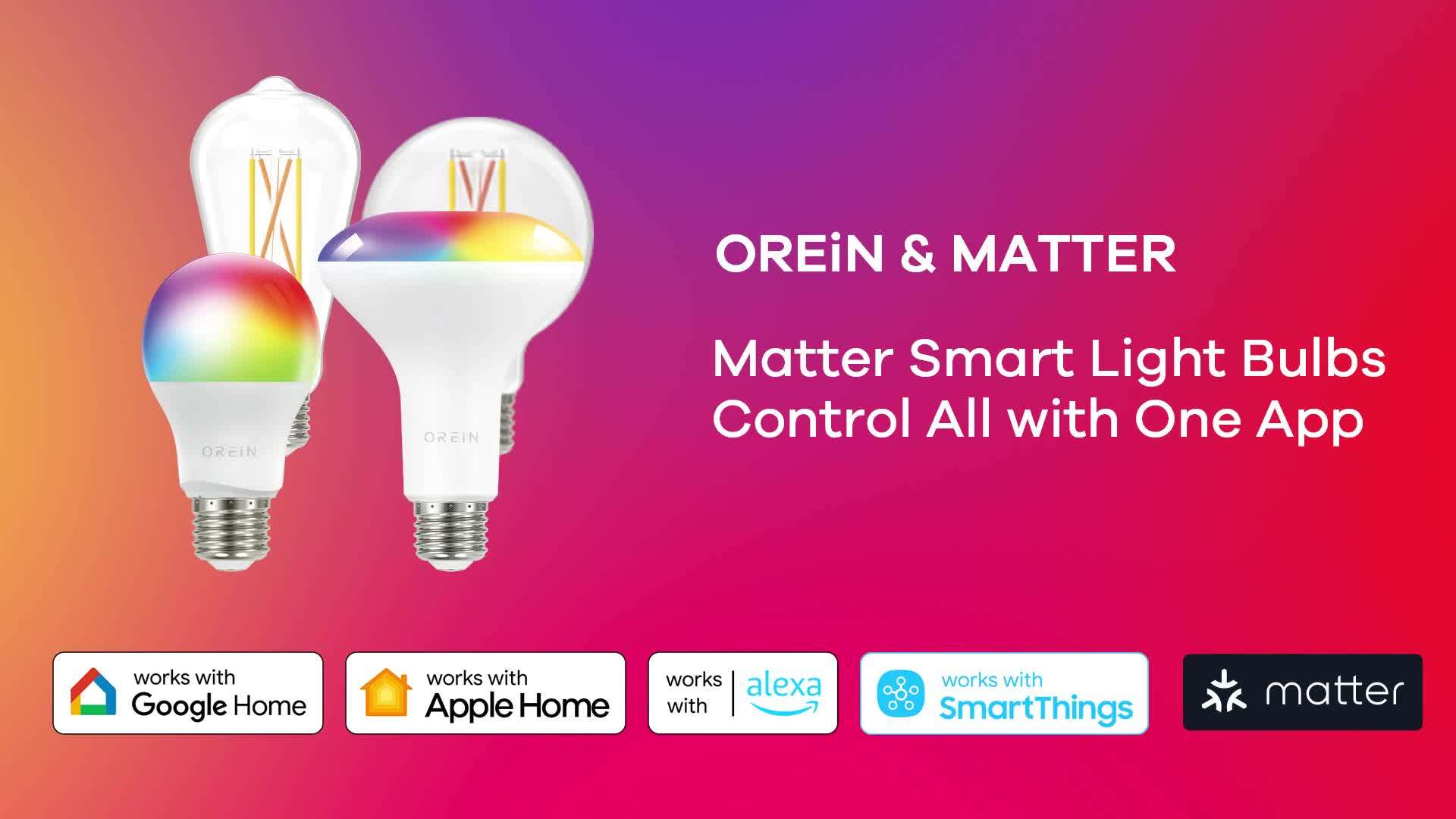 A19智能球泡灯matter-orein-8
